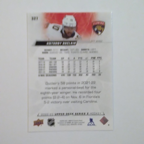 Anthony Duclair Orange Dazzler card and 2 bonus cards / Hockey cards / All Star - Picture 5 of 7
